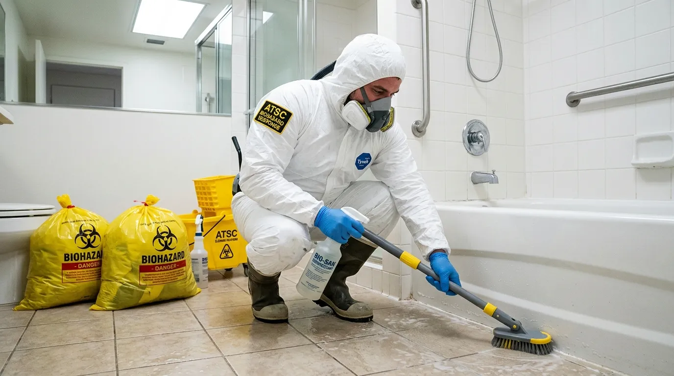 Decontamination equipment deployed for Blood Cleanup in Azusa